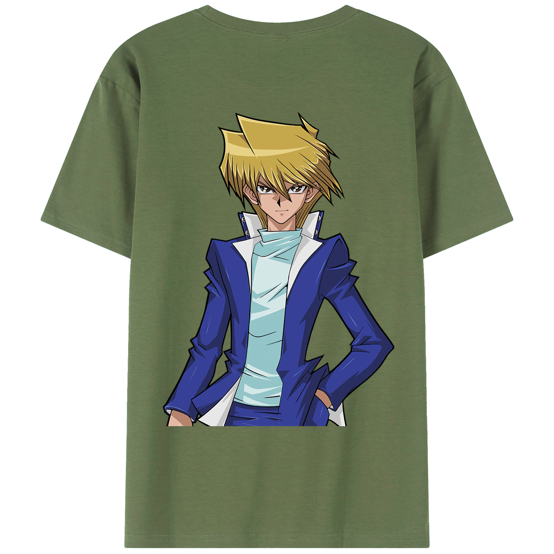 （画像用） 遊☆戯☆王 Yu-Gi-Oh! 綿100％ メンズ半袖Tシャツ（バックプリント） 通気性